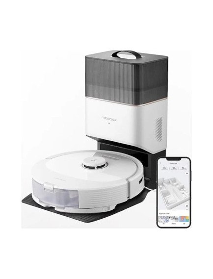 Roborock Q8 Max Plus Çöp Istasyonlu 5500PA Emiş Güçü Akıllı Robot Süpürge - Beyaz