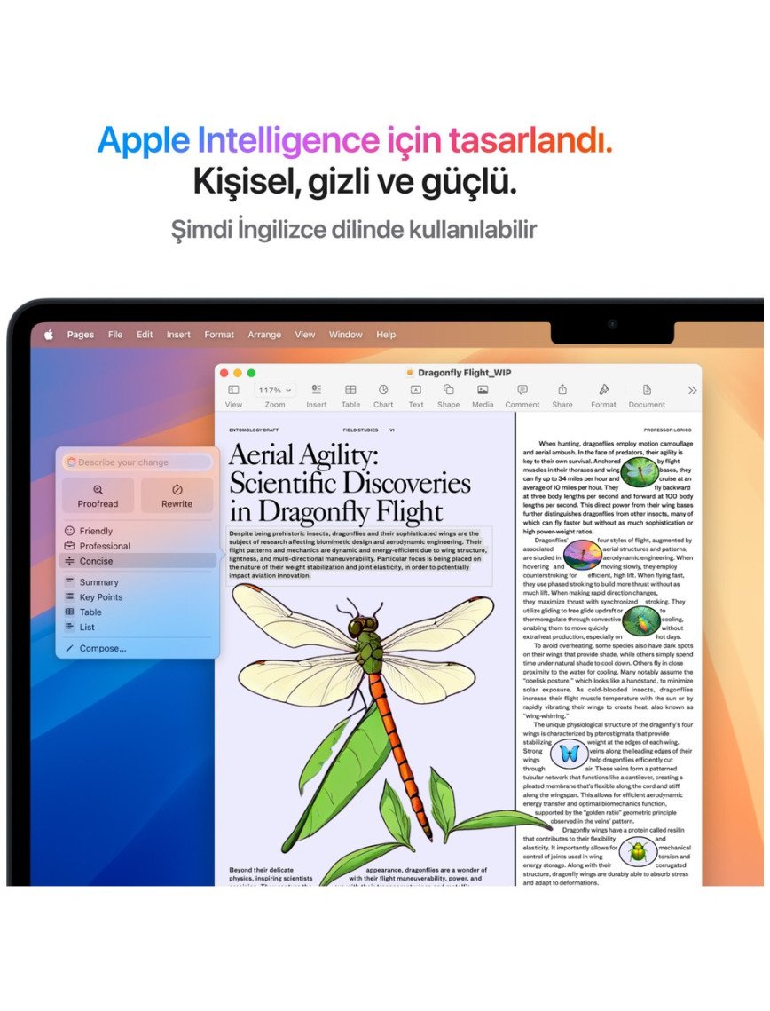 Apple MacBook Air M4 16GB 256GB SSD macOS 15" Taşınabilir Bilgisayar Gece Yarısı MW1L3TU/A